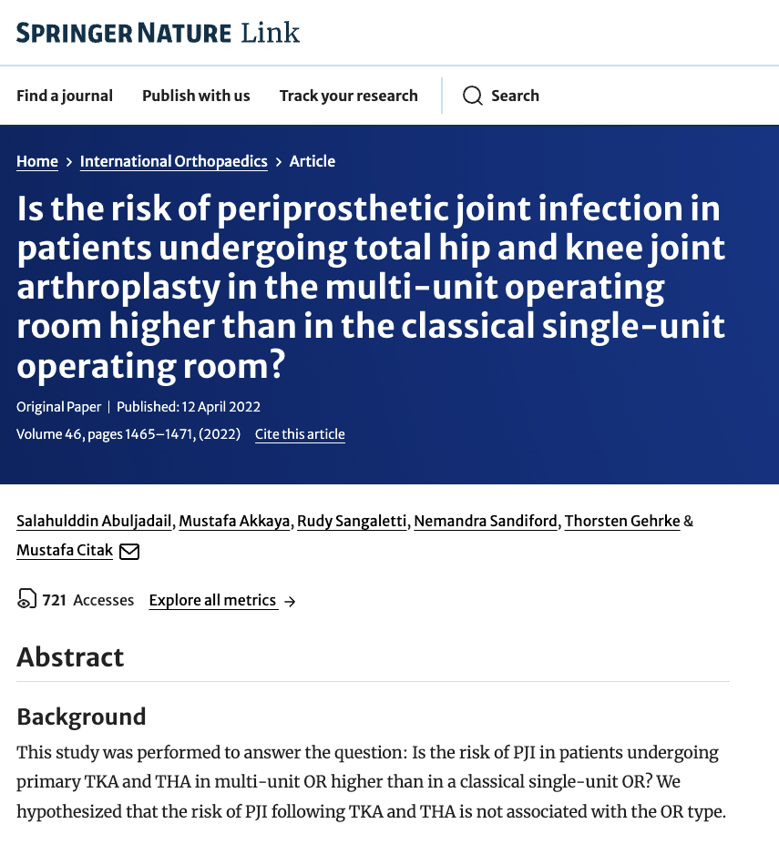 Il rischio di infezione articolare periprotesica nei pazienti sottoposti ad artroplastica ….